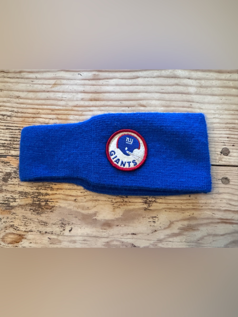 Vintage NY Giants Blue Knit Headband warmer